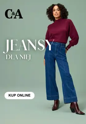 C&A - gazetka promocyjna Jeansy damskie z wyprzedaży od piątku 16.01 