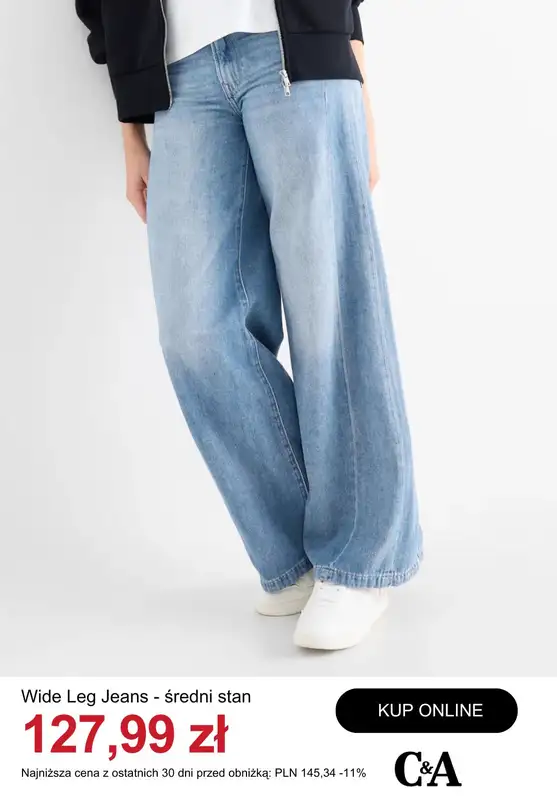 C&A - gazetka promocyjna Jeansy damskie z wyprzedaży od piątku 16.01  - strona 2
