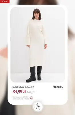 bonprix - gazetka promocyjna Dzianina do -50% od soboty 17.01 do piątku 23.01 - strona 10