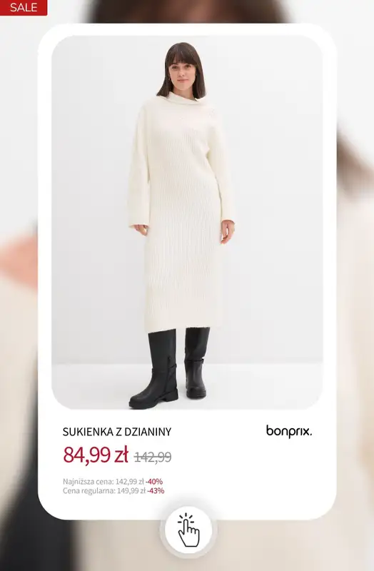 bonprix - gazetka promocyjna Dzianina do -50% od soboty 17.01 do piątku 23.01 - strona 10