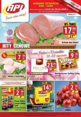 API Market - gazetka promocyjna Gazetka od środy 14.01 do wtorku 20.01