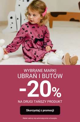 Smyk - gazetka promocyjna -20% na wybrane marki przy zakupie 2 szt. od piątku 16.01 do poniedziałku 19.01