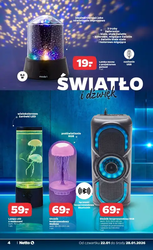 Netto - gazetka promocyjna Gazetka Non Food od czwartku 22.01 do środy 28.01 - strona 4