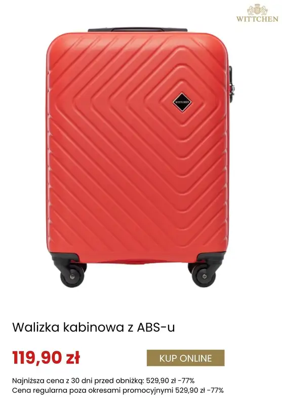 BEST SALE - gazetka promocyjna Wittchen | Do -30% na walizki od piątku 16.01  - strona 9