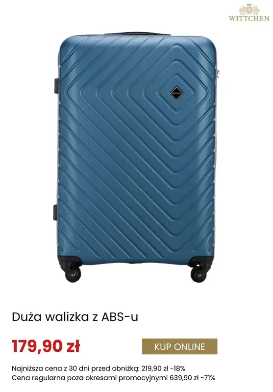 BEST SALE - gazetka promocyjna Wittchen | Do -30% na walizki od piątku 16.01  - strona 8