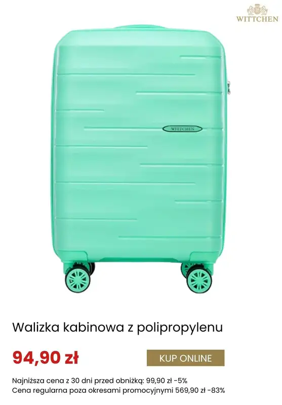 BEST SALE - gazetka promocyjna Wittchen | Do -30% na walizki od piątku 16.01  - strona 7