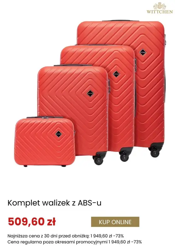 BEST SALE - gazetka promocyjna Wittchen | Do -30% na walizki od piątku 16.01  - strona 3