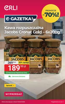 ERLI - gazetka promocyjna HOT PROMOCJE - Supermarket, AGD i Elektronika od poniedziałku 19.01 do niedzieli 25.01