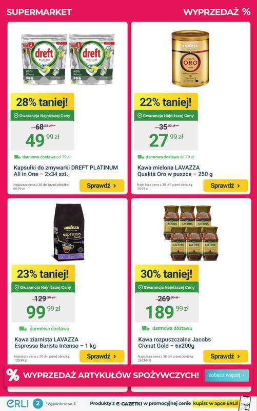 ERLI - gazetka promocyjna HOT PROMOCJE - Supermarket, AGD i Elektronika od poniedziałku 19.01 do niedzieli 25.01 - strona 2
