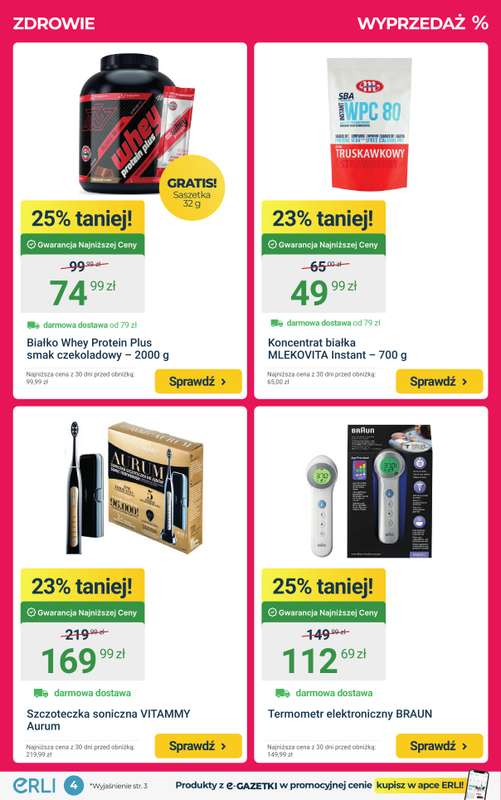 ERLI - gazetka promocyjna HOT PROMOCJE - Supermarket, AGD i Elektronika od poniedziałku 19.01 do niedzieli 25.01 - strona 4