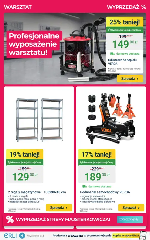 ERLI - gazetka promocyjna HIT DNIA – łap najlepszą okazję! od poniedziałku 19.01 do niedzieli 25.01 - strona 4