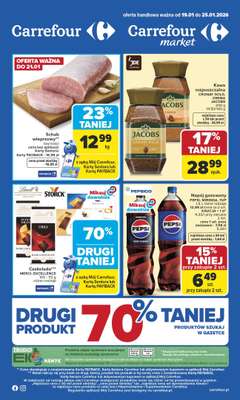 Carrefour - gazetka promocyjna Gazetka Carrefour od poniedziałku od poniedziałku 19.01 do niedzieli 25.01