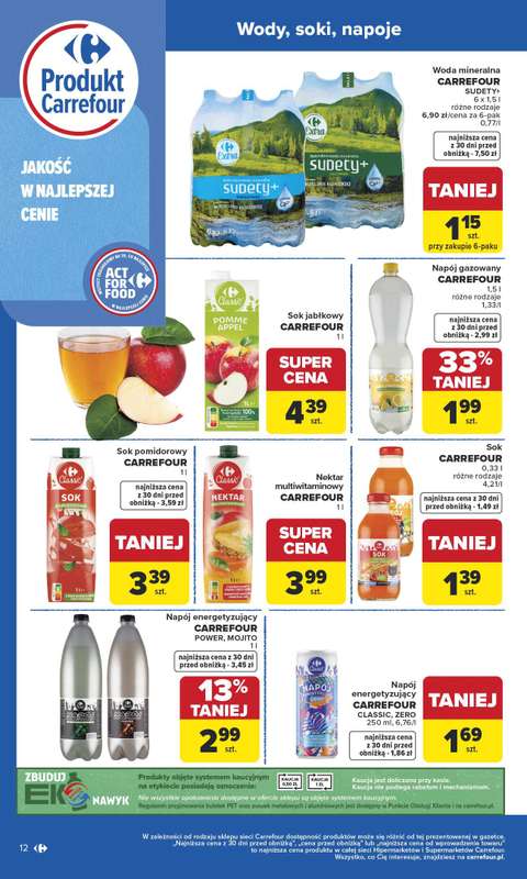 Carrefour - gazetka promocyjna Gazetka Produkt Carrefour od poniedziałku od poniedziałku 19.01 do soboty 31.01 - strona 12