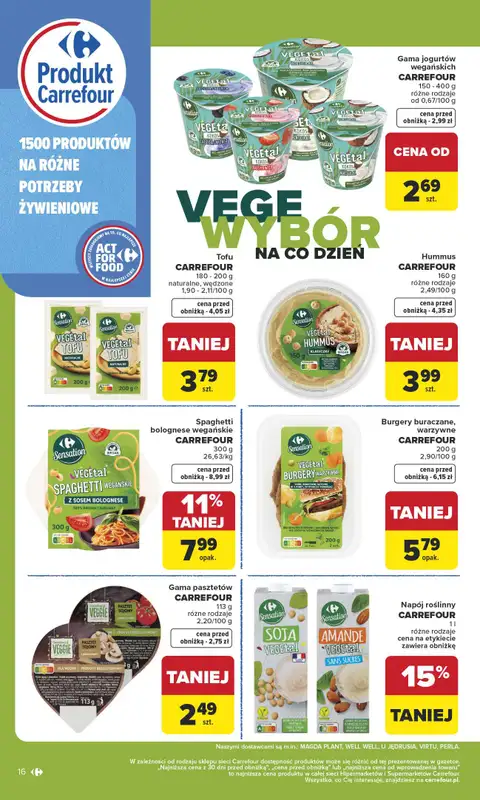 Carrefour - gazetka promocyjna Gazetka Produkt Carrefour od poniedziałku od poniedziałku 19.01 do soboty 31.01 - strona 16