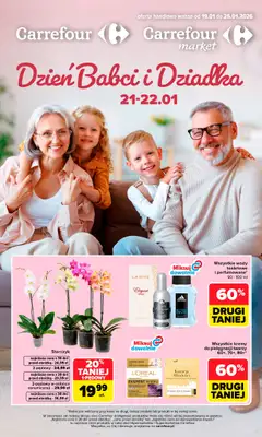 Carrefour - gazetka promocyjna Gazetka Dzień Babci i Dziadka od poniedziałku 19.01 do niedzieli 25.01