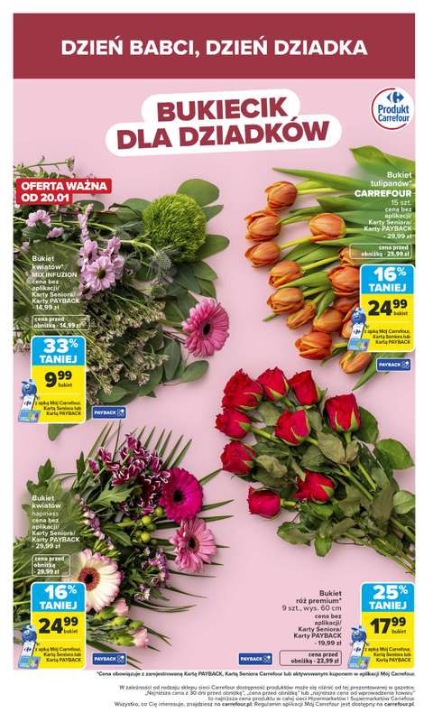 Carrefour - gazetka promocyjna Gazetka Dzień Babci i Dziadka od poniedziałku 19.01 do niedzieli 25.01 - strona 4