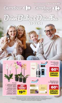 Carrefour - gazetka promocyjna Gazetka Dzień Babci i Dziadka od poniedziałku 19.01 do niedzieli 25.01