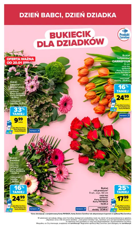 Carrefour - gazetka promocyjna Gazetka Dzień Babci i Dziadka od poniedziałku 19.01 do niedzieli 25.01 - strona 4