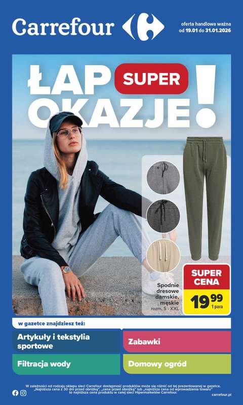 Carrefour - gazetka promocyjna Gazetka Łap super okazje od poniedziałku od poniedziałku 19.01 do soboty 31.01