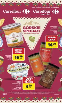 Carrefour - gazetka promocyjna Gazetka Górskie specjały od poniedziałku 19.01 do soboty 31.01