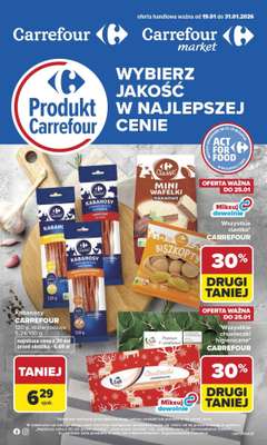 Carrefour Market - gazetka promocyjna Gazetka Produkt Carrefour od poniedziałku od poniedziałku 19.01 do soboty 31.01