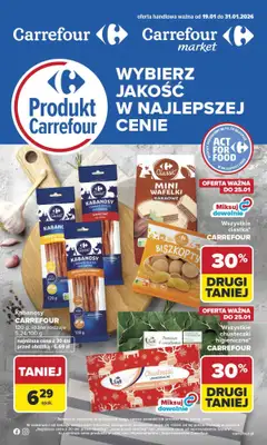 Carrefour Market - gazetka promocyjna Gazetka Produkt Carrefour od poniedziałku od poniedziałku 19.01 do soboty 31.01