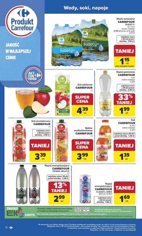 Carrefour Market - gazetka promocyjna Gazetka Produkt Carrefour od poniedziałku od poniedziałku 19.01 do soboty 31.01 - strona 12