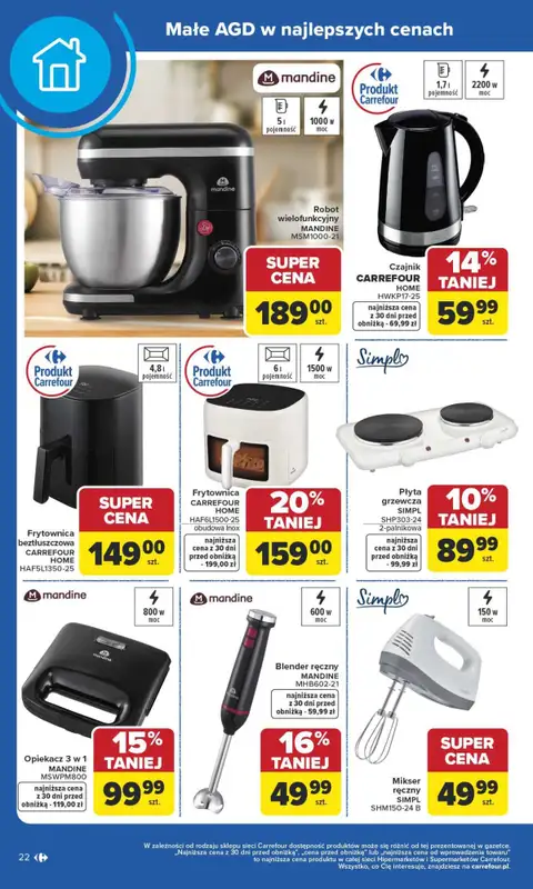 Carrefour Market - gazetka promocyjna Gazetka Produkt Carrefour od poniedziałku od poniedziałku 19.01 do soboty 31.01 - strona 22