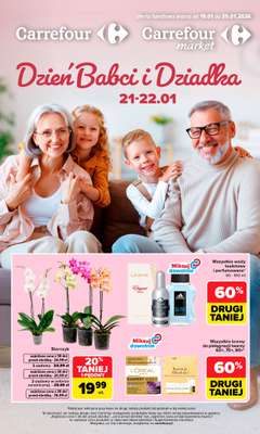 Carrefour Market - gazetka promocyjna Gazetka Dzień Babci i Dziadka  do niedzieli 25.01