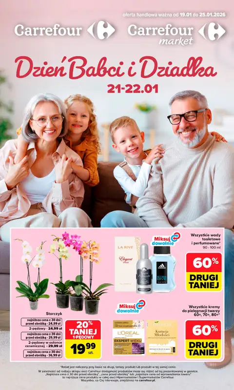 Carrefour Market - gazetka promocyjna Gazetka Dzień Babci i Dziadka  