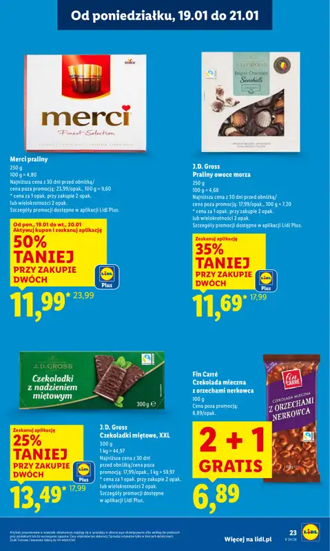 Lidl - gazetka promocyjna Oferta od poniedziałku od poniedziałku 19.01 do środy 21.01 - strona 23