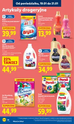 Lidl - gazetka promocyjna Oferta od poniedziałku od poniedziałku 19.01 do środy 21.01 - strona 64