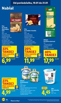 Lidl - gazetka promocyjna Oferta od poniedziałku od poniedziałku 19.01 do środy 21.01 - strona 46