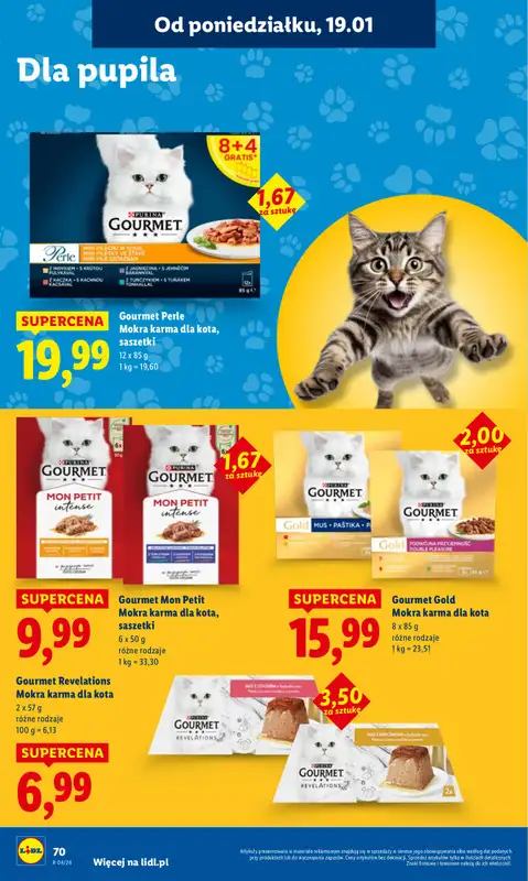 Lidl - gazetka promocyjna Oferta od poniedziałku od poniedziałku 19.01 do środy 21.01 - strona 70