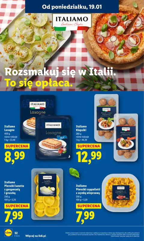 Lidl - gazetka promocyjna Oferta od poniedziałku od poniedziałku 19.01 do środy 21.01 - strona 32