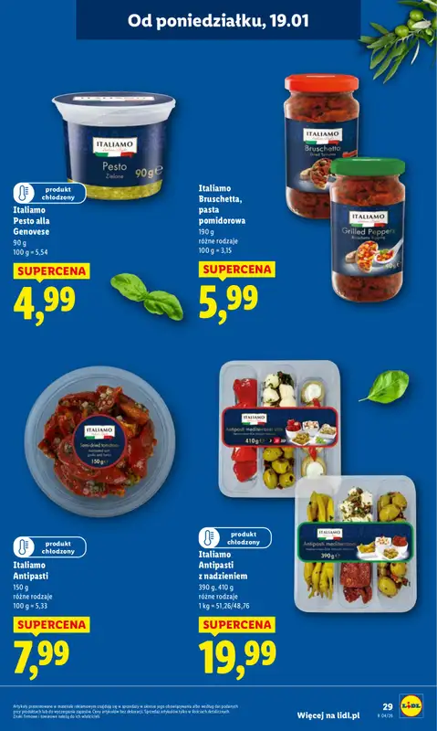 Lidl - gazetka promocyjna Oferta od poniedziałku od poniedziałku 19.01 do środy 21.01 - strona 29