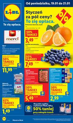Lidl - gazetka promocyjna Oferta od poniedziałku od poniedziałku 19.01 do środy 21.01