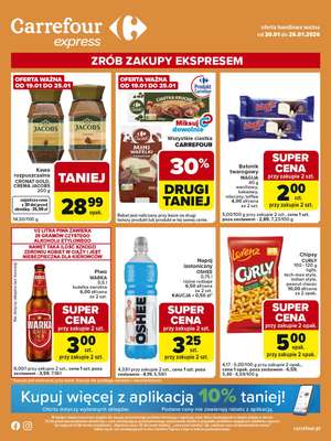 Carrefour Express - gazetka promocyjna Gazetka Express od wtorku 20.01 do poniedziałku 26.01