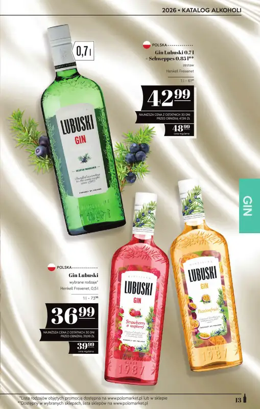 POLOmarket - gazetka promocyjna Katalog alkoholowy  do środy 04.02 - strona 13
