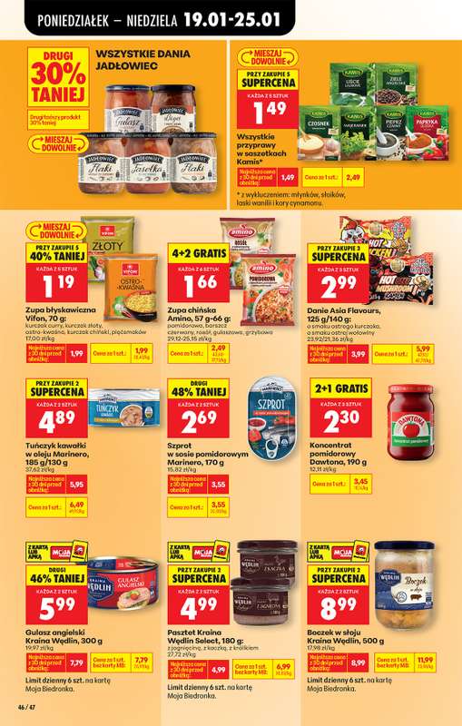 Biedronka - gazetka promocyjna Od poniedziałku od poniedziałku 19.01 do soboty 24.01 - strona 56