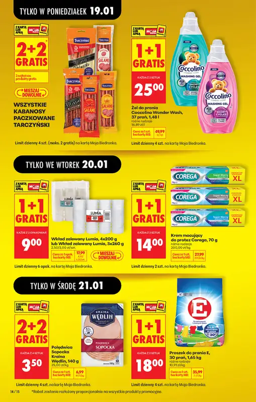 Biedronka - gazetka promocyjna Od poniedziałku od poniedziałku 19.01 do soboty 24.01 - strona 16