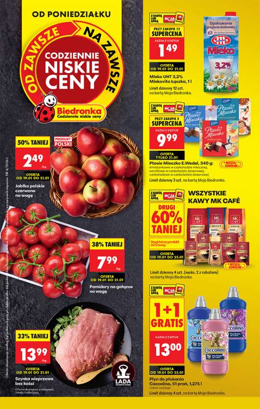 Biedronka - gazetka promocyjna Od poniedziałku, Z ladą tradycyjną od poniedziałku 19.01 do soboty 24.01