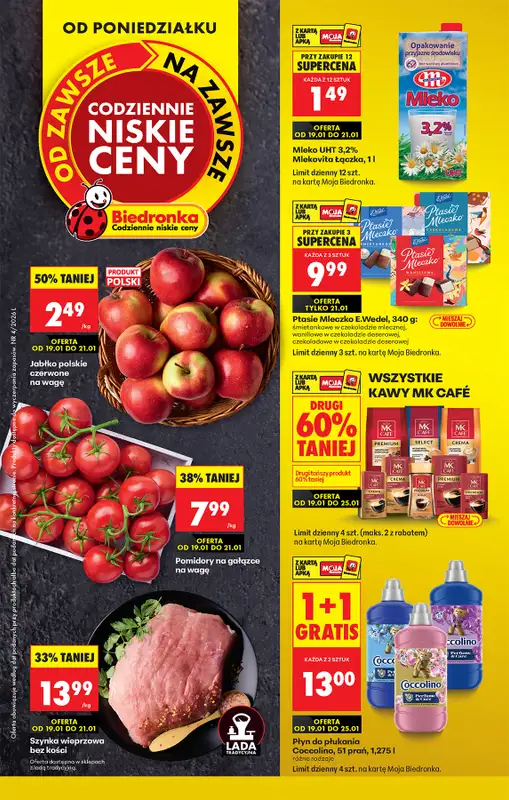Biedronka - gazetka promocyjna Od poniedziałku, Z ladą tradycyjną  