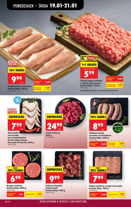 Biedronka - gazetka promocyjna Od poniedziałku, Z ladą tradycyjną od poniedziałku 19.01 do soboty 24.01 - strona 42