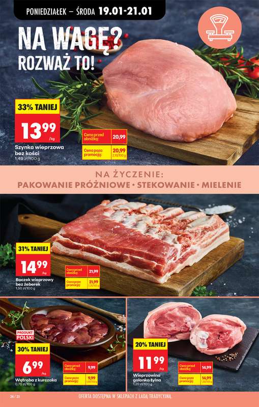 Biedronka - gazetka promocyjna Od poniedziałku, Z ladą tradycyjną od poniedziałku 19.01 do soboty 24.01 - strona 40