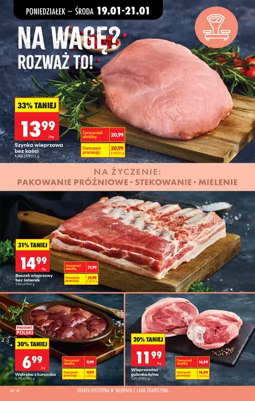 Biedronka - gazetka promocyjna Od poniedziałku, Z ladą tradycyjną od poniedziałku 19.01 do soboty 24.01 - strona 40