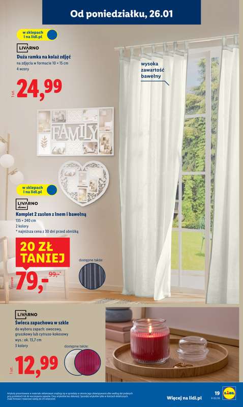 Lidl - gazetka promocyjna Katalog od poniedziałku 26.01 do soboty 31.01 - strona 19