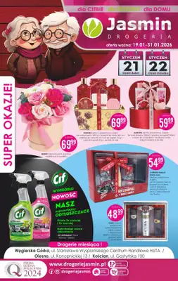 Drogerie Jasmin - gazetka promocyjna Gazetka od poniedziałku 19.01 do soboty 31.01