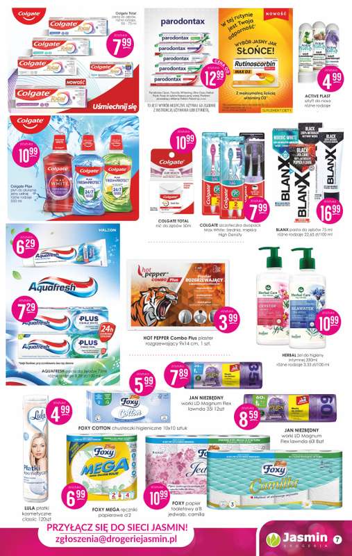 Drogerie Jasmin - gazetka promocyjna Gazetka od poniedziałku 19.01 do soboty 31.01 - strona 7