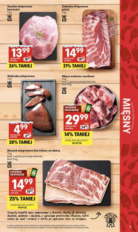 Delikatesy Centrum - gazetka promocyjna Gazetka  do środy 28.01 - strona 9